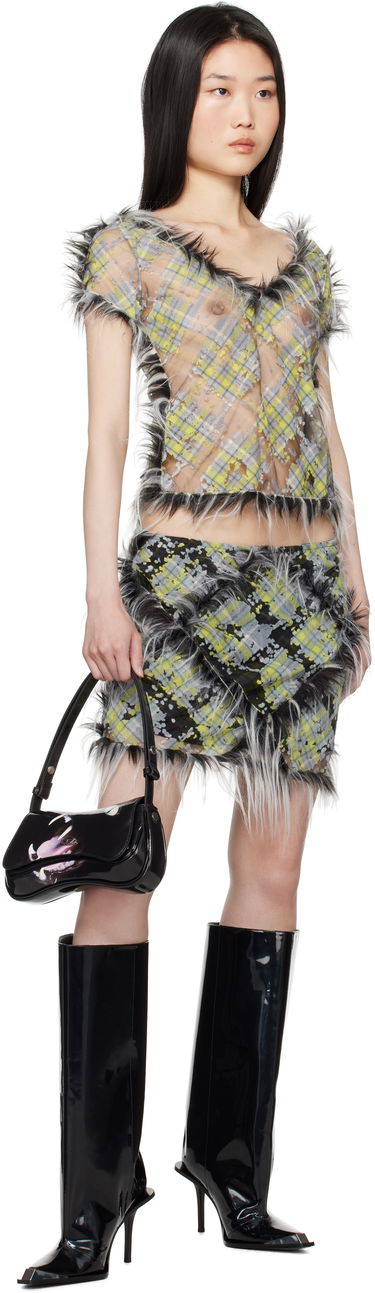 Пола Diesel Faux Fur Trimmed Miniskirt Многоцветен | A16509 0CLBX, 3