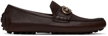 Кецове и обувки FERRAGAMO Leather Driver Loafers Кафяво | 758350 20983007, 0