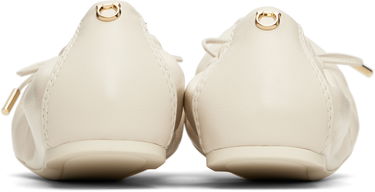 Грижа за обувките FERRAGAMO Salvatore Ferragamo Elasticated Ballerina Flats Бежово | 779657, 1
