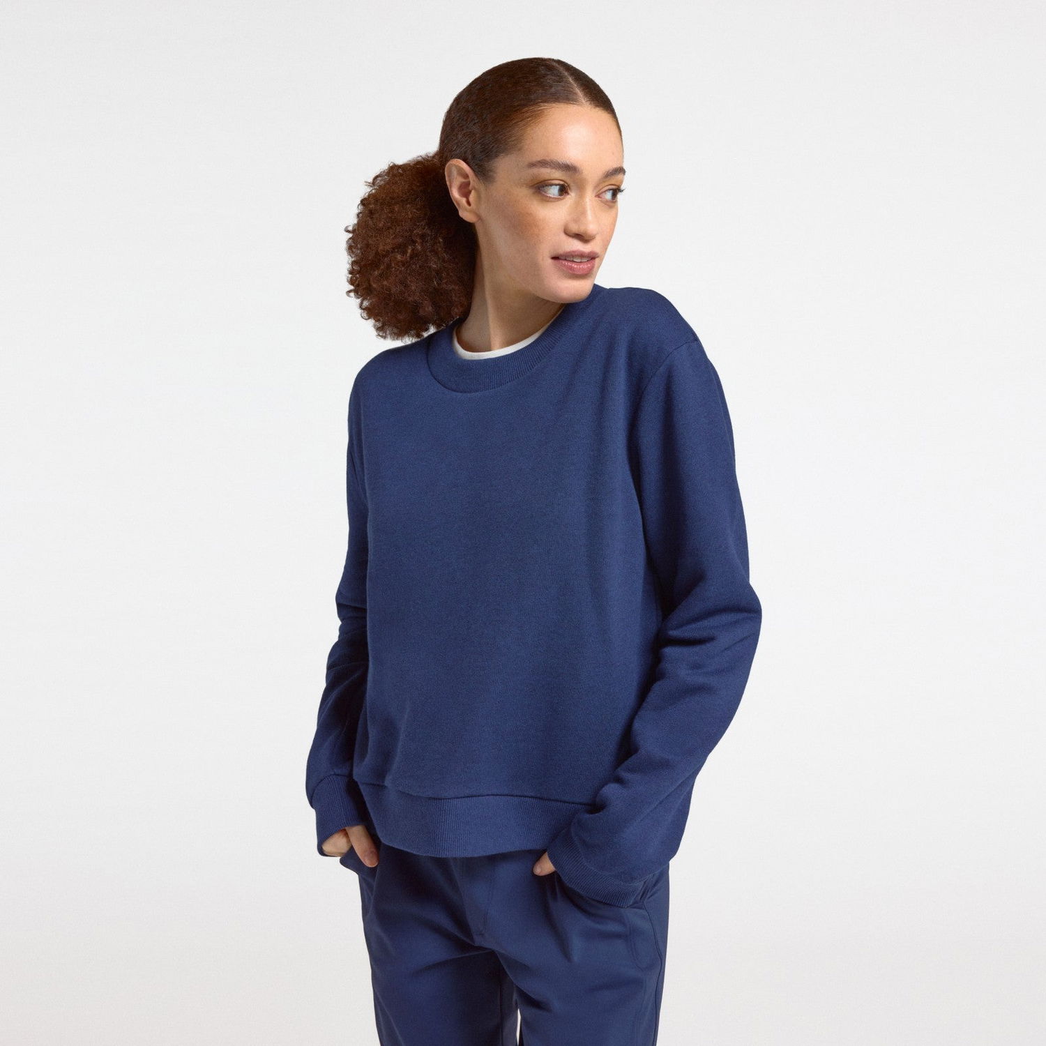 Суитчър Allbirds Merino Blend Sweatshirt Тъмно синьо | A11524W, 0
