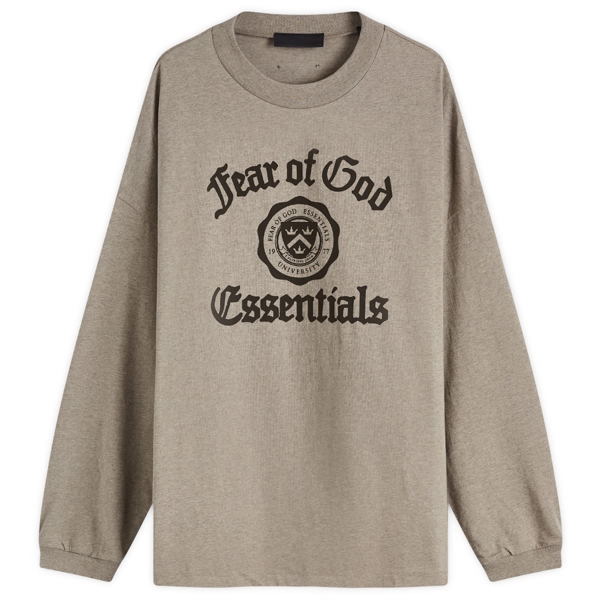 Суитчър Fear of God Fear Of God Essentials University Long Sleeve T-Shirt Кафяво | 125HO242011F, 1
