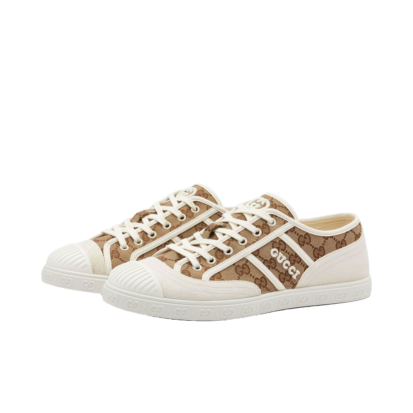 Кецове и обувки Gucci Men's Nyal Sneakers in White/Brown, Size UK 7 | END. Clothing Кафяво | 759055-FAC19-9756