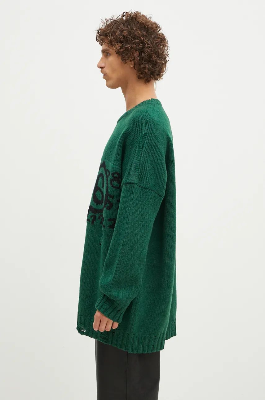 Пуловер Maison Margiela Sweater Зелено | SH2HL0015.M13074, 1