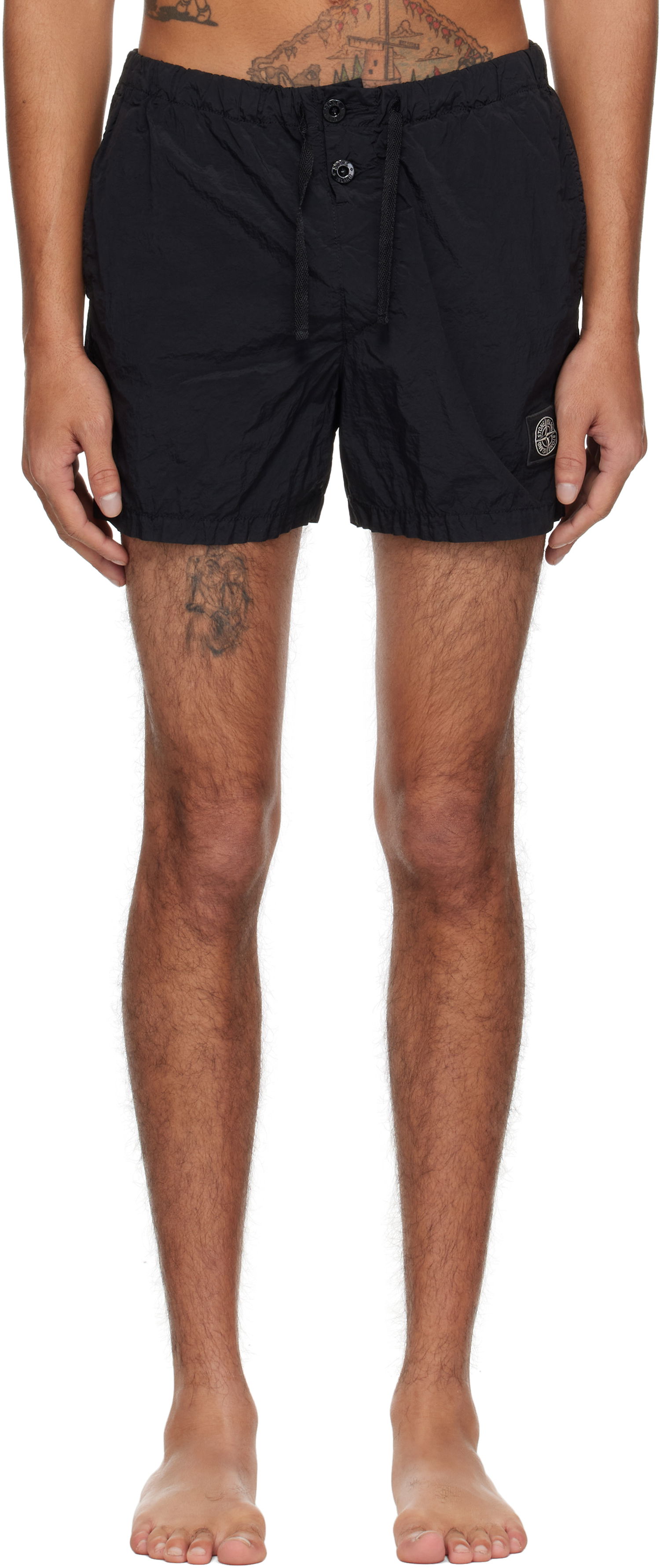 Бански Stone Island Stone Island Nylon Metal Swim Shorts Черно | K1S15B100006S0043, 0