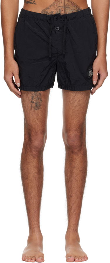 Бански Stone Island Stone Island Nylon Metal Swim Shorts Черно | K1S15B100006S0043, 0