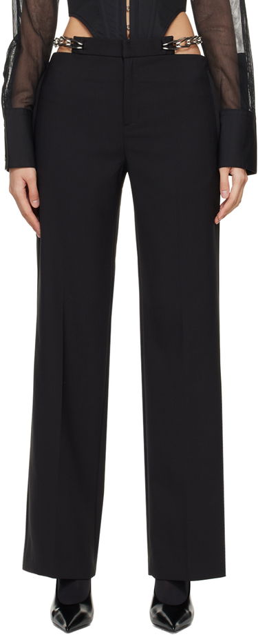 Панталони Dion Lee Chain Link Detail Trousers Черно | C2181PS24, 0
