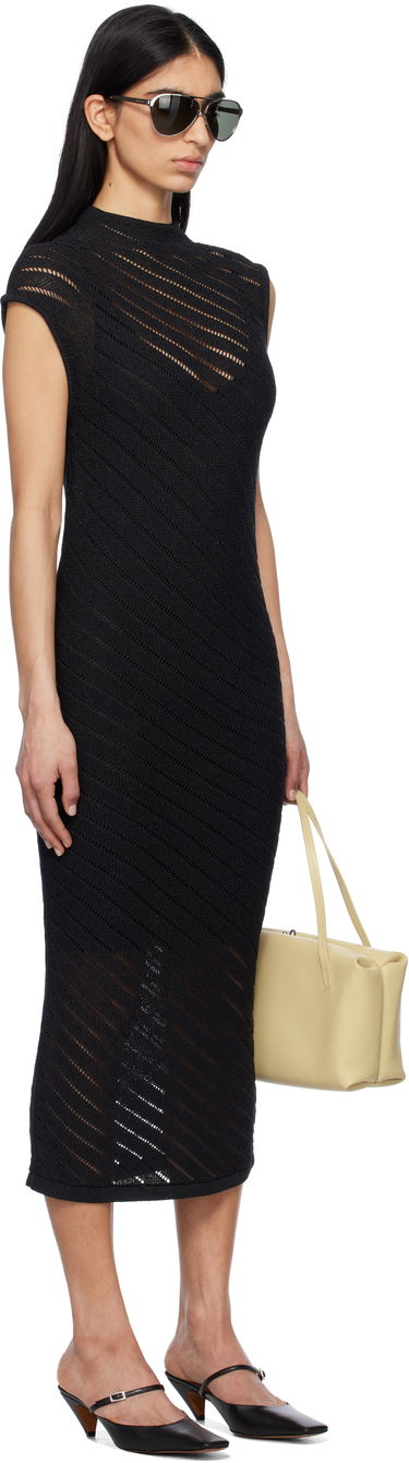 Pокля CALVIN KLEIN Calvin Klein Textured Viscose Maxi Dress Черно | 81B368G, 1