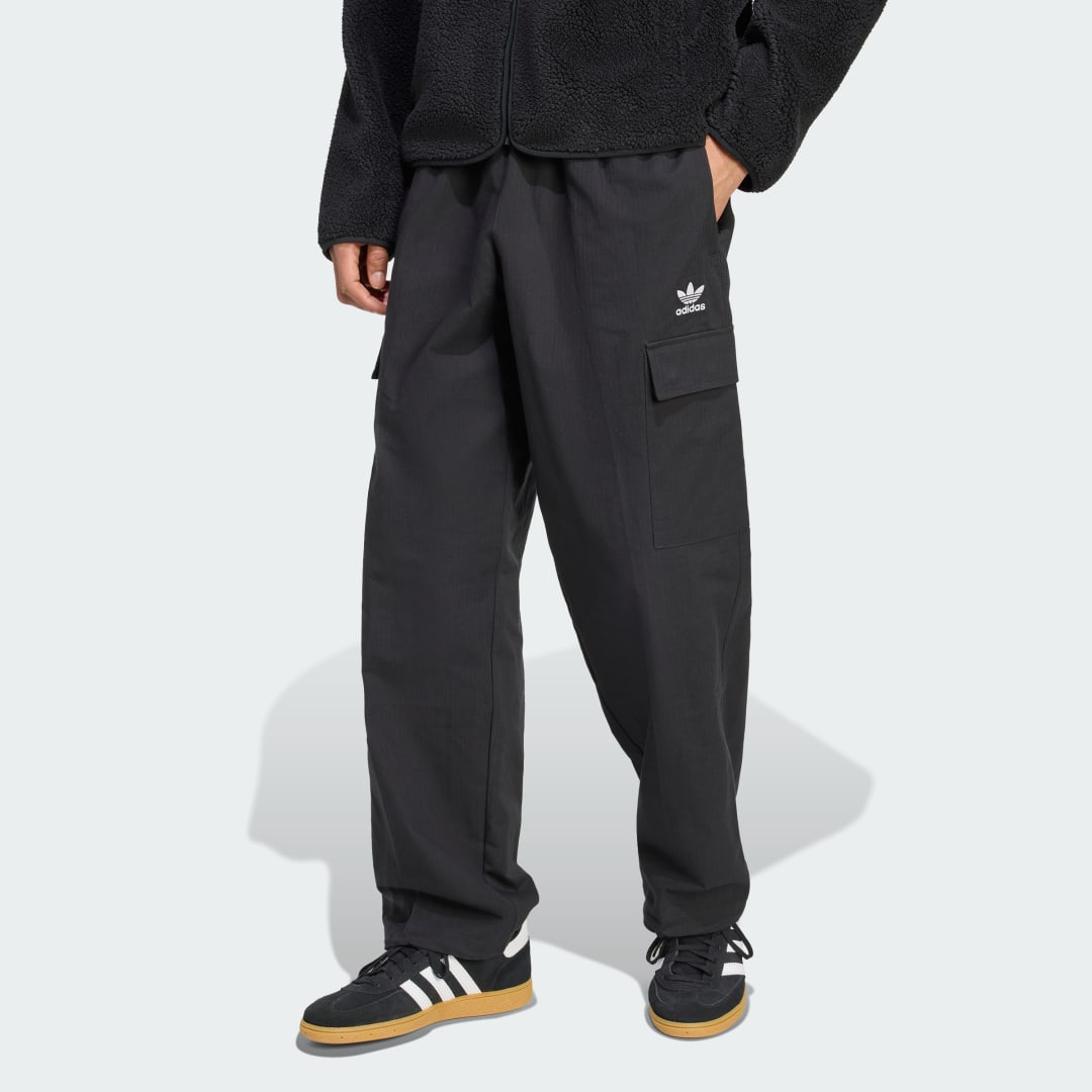 Карго панталони adidas Performance Trefoil Essentials Woven Cargo Pants Черно | JX3913, 0