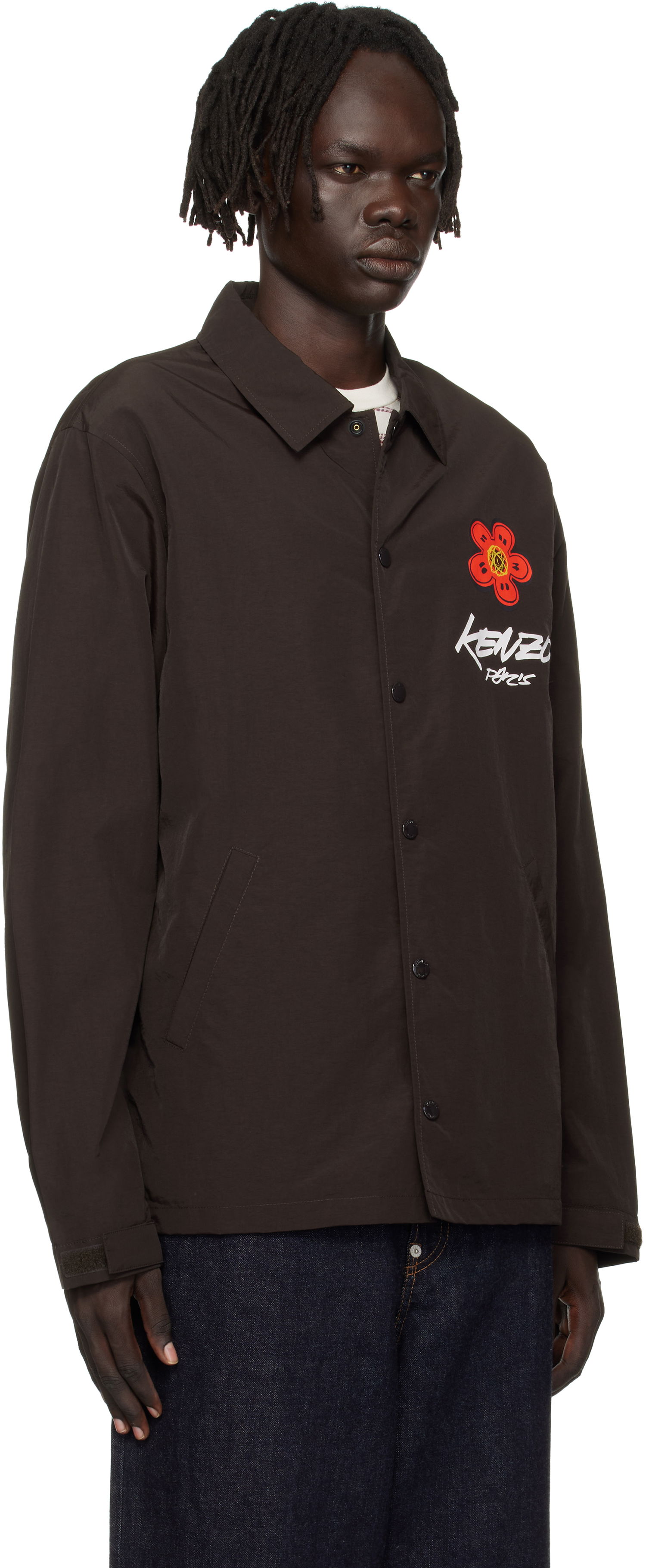 Яке KENZO Kenzo Paris Futura 2000 Edition Coach Jacket Кафяво | FF65BL0619NT, 1