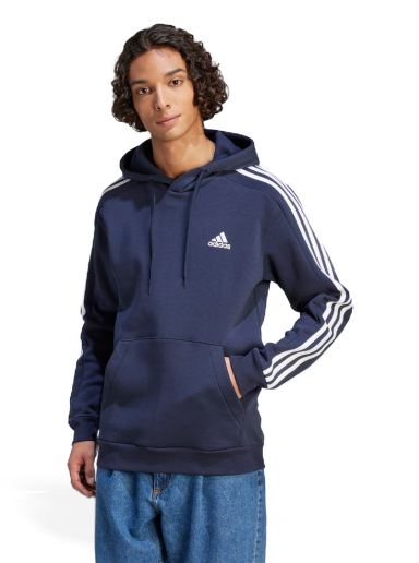 Суитчър adidas Originals Essentials Fleece 3-Stripes Тъмно синьо | IJ6473