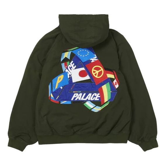 Суитчър Palace Palace Triflag Hooded Jacket Зелено | P20JK108