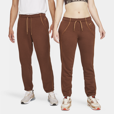 Спортни панталони Nike Nike Air Mid-Rise Fleece Joggers Кафяво | DQ6563-259, 3