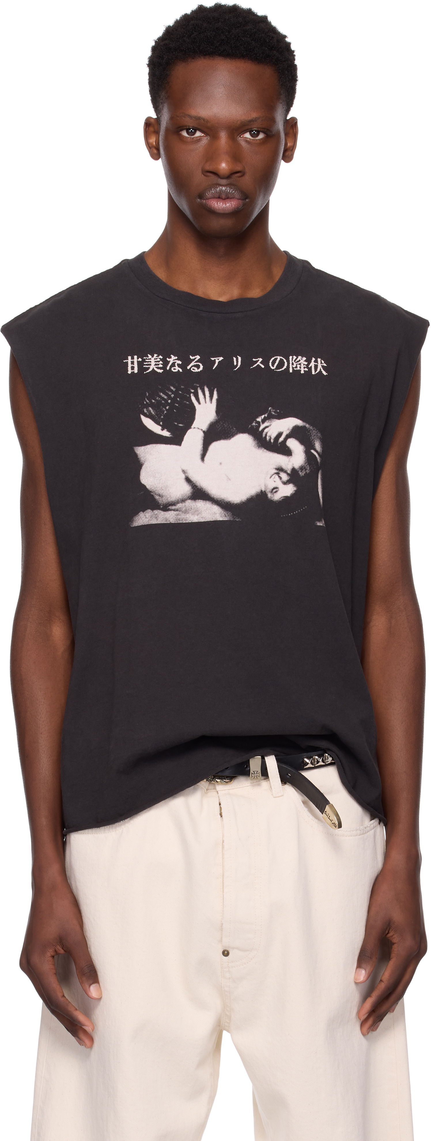 Тениска Enfants Riches Déprimés Enfants Riches Déprimés 'Sweet Surrender Of Alice' Graphic Cut Off T-Shirt Черно | 010-834, 0