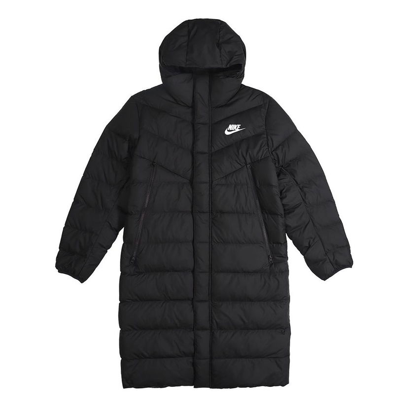 Пухо яке Nike Sportswear Windrunner Down Fill Long Hooded Jacket Черно | AA8854-010