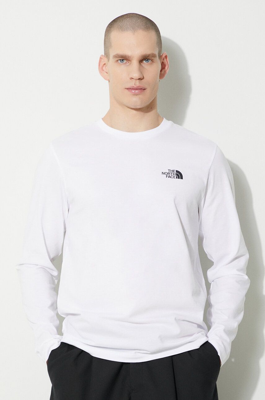 Тениска The North Face Simple Dome Long Sleeve T-Shirt Бяло | NF0A87QNFN41, 0