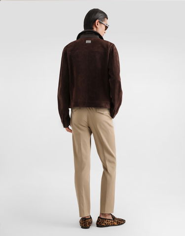 Панталони Dolce & Gabbana Stretch Cotton Gabardine Trousers Бежово | GP19VTFUFJ9M0263, 2