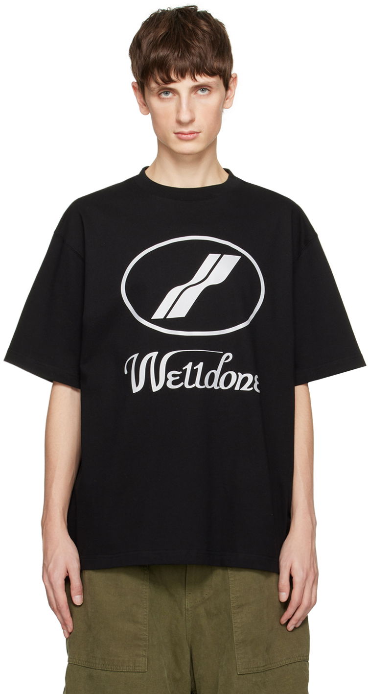 Тениска We11done Printed T-Shirt Черно | WD-TP5-19-930-BK, 0