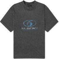 Тениска Balenciaga Surf Logo Faded Tee Сиво | 764235-TPVM3-1412, 1