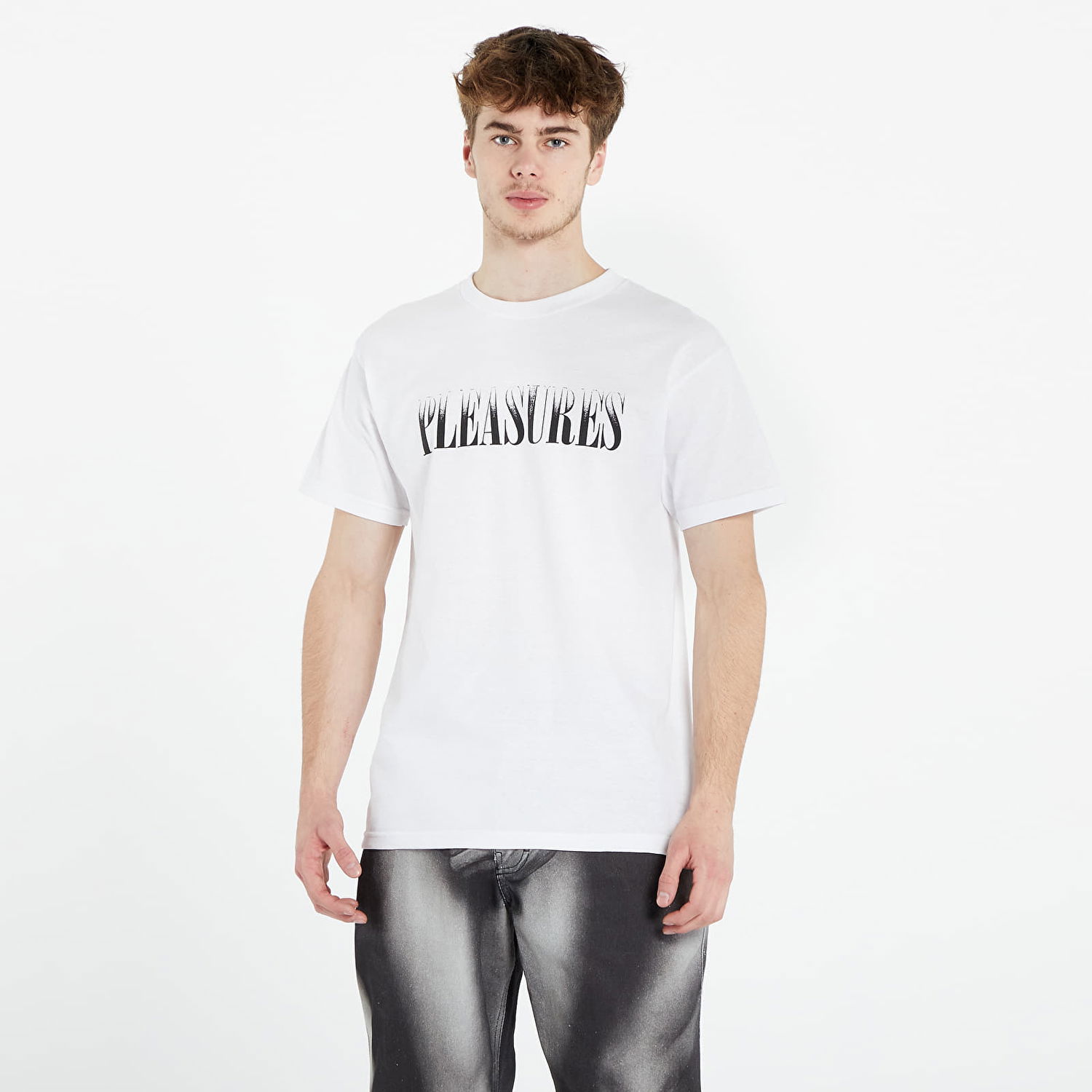 Тениска Pleasures Crumble T-Shirt Бяло | P23W054 WHITE, 0