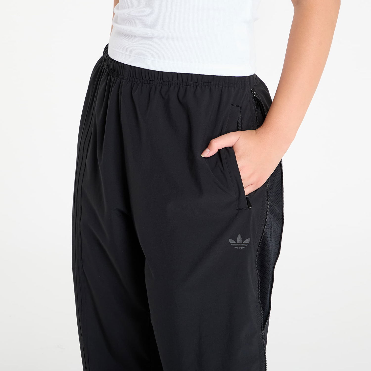 Панталони adidas Performance Side Mesh Zip Pants Черно | JV9930, 1