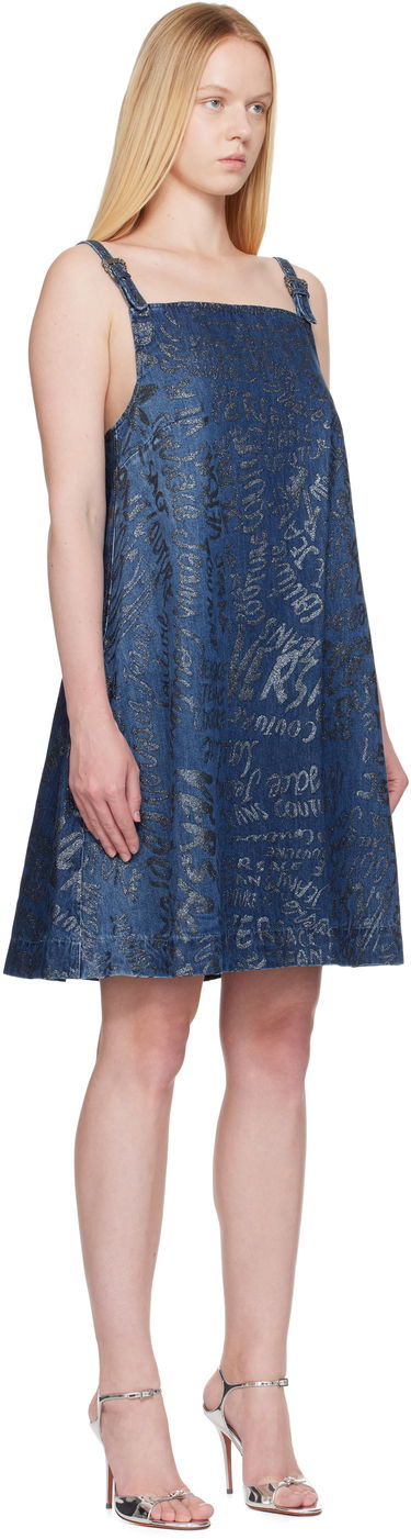Pокля Versace Versace Jeans Couture Glitter Finish Denim Mini Dress Синьо | E78HAO95G_EDS025LF1, 1