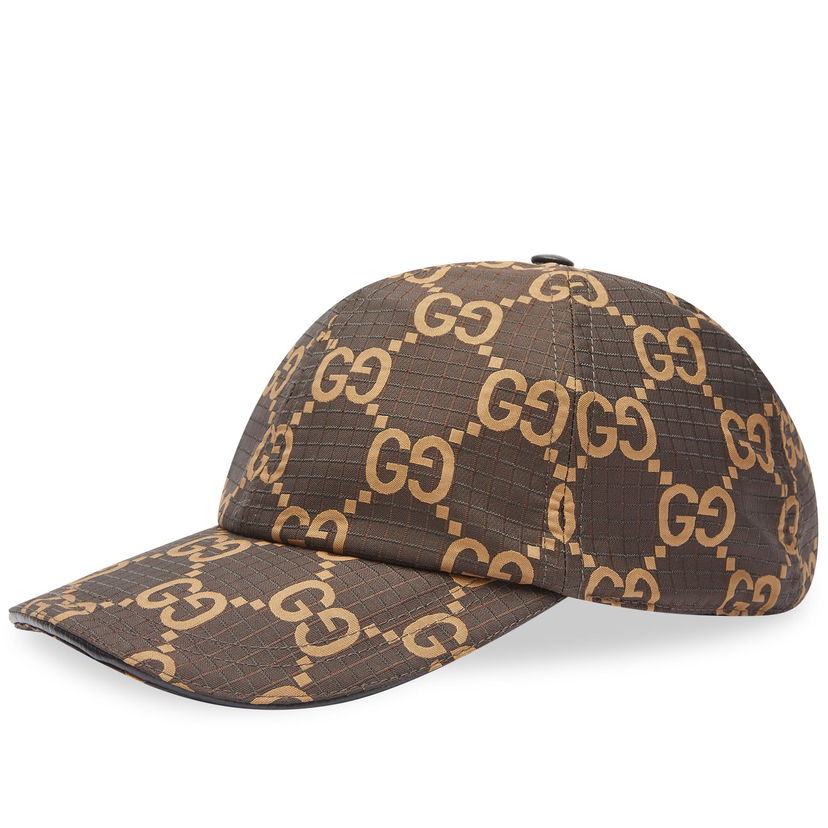 Шапка с козирка Gucci GG Ripstop Baseball Cap Кафяво | 768392-4HA5M-8660