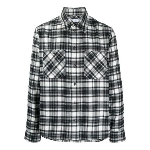 Риза Off-White Plaid Long Sleeves Shirt Черно | OMGA133R21FAB0021000, 0
