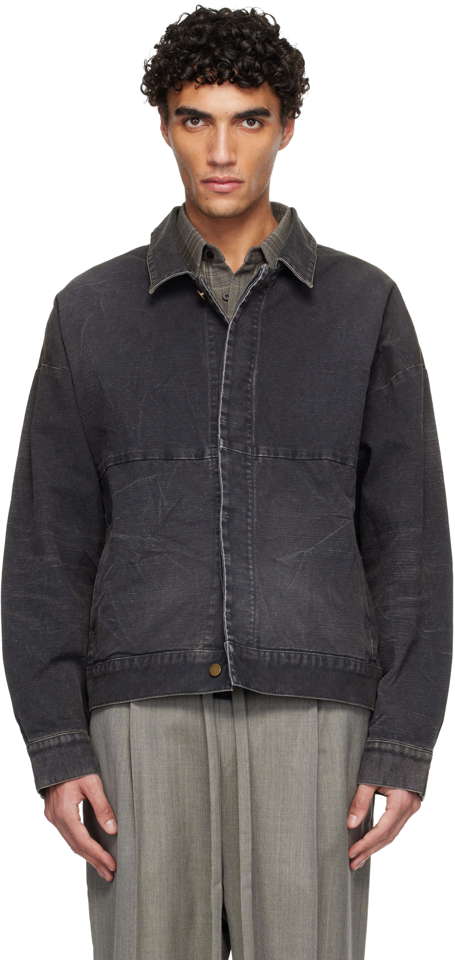 Яке Fear of God Washed Canvas Utility Jacket Черно | FG25FW42-423CNV-20, 0