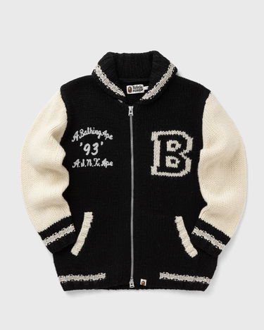 Яке бомбър BAPE COWICHAN CARDIGAN Черно | 001KNK801002MBLK, 0