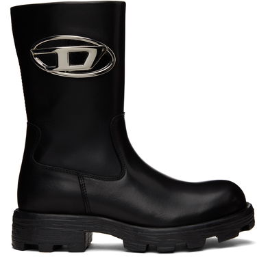 Кецове и обувки Diesel D-Hammer Bkr D W Logo Boots Черно | Y03692 P4471, 0