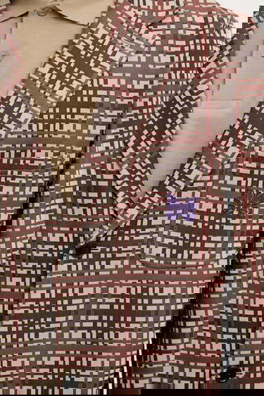 Яке Needles Needles 2B Poly Jacquard Blazer Кафяво | RW310, 3