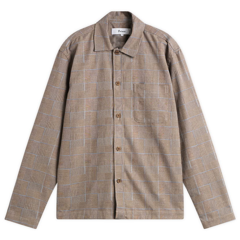 Риза Palmes Glen Overshirt Бежово | P30-0042-121