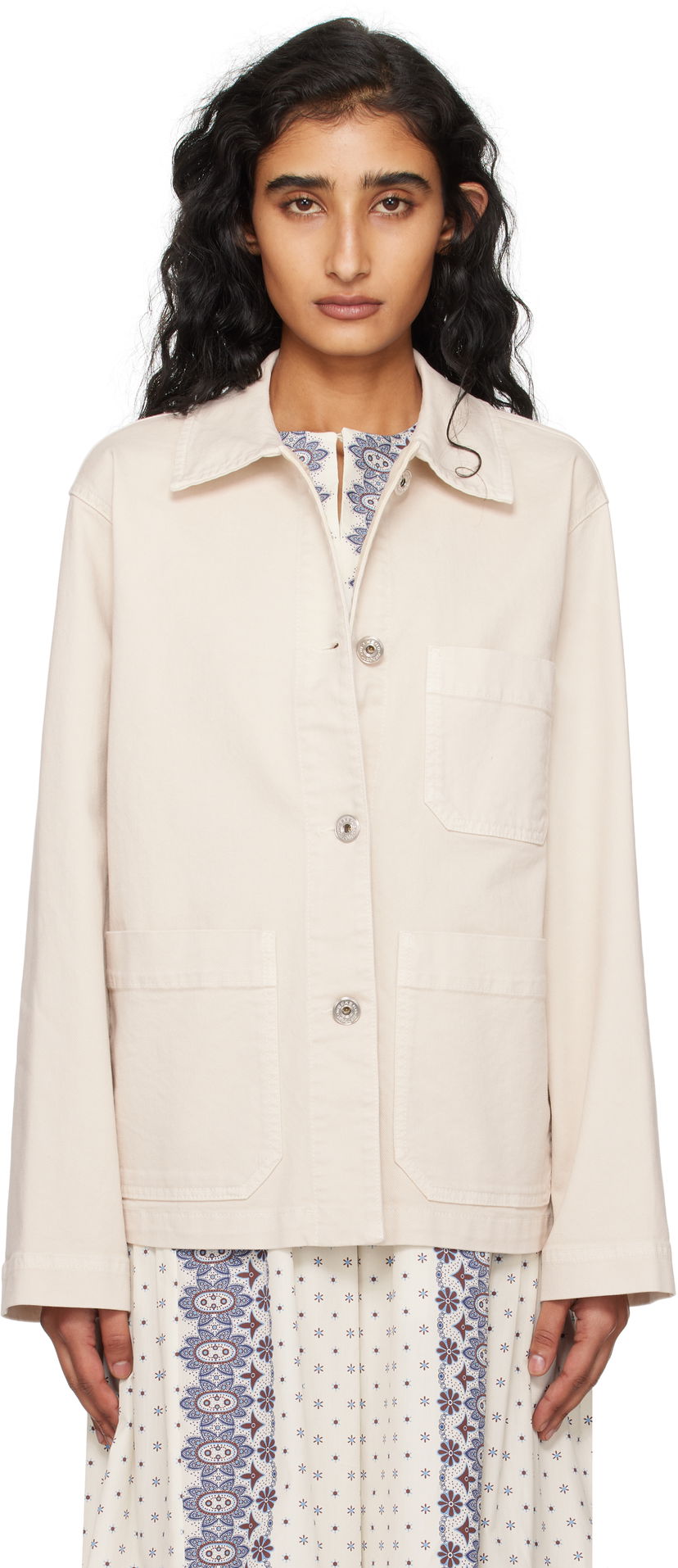 Яке Max Mara Weekend Max Mara Classe Denim Jacket Бяло | 2525046071600