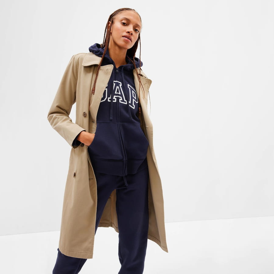 Суитчър GAP Heritage Full Zip Hoodie Тъмно синьо | 463503-01, 0