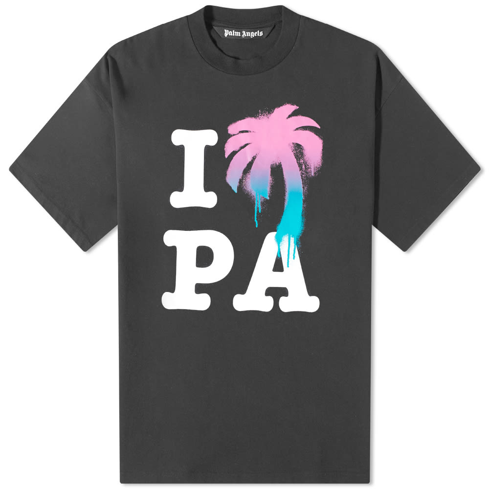 Тениска Palm Angels I Love PA Palm Tee Черно | PMAA066S23JER0021084, 0