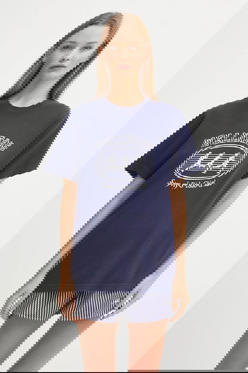 Тениска Sporty & Rich Sporty & Rich Wellness T-Shirt Тъмно синьо | TO043620126BL106, 1