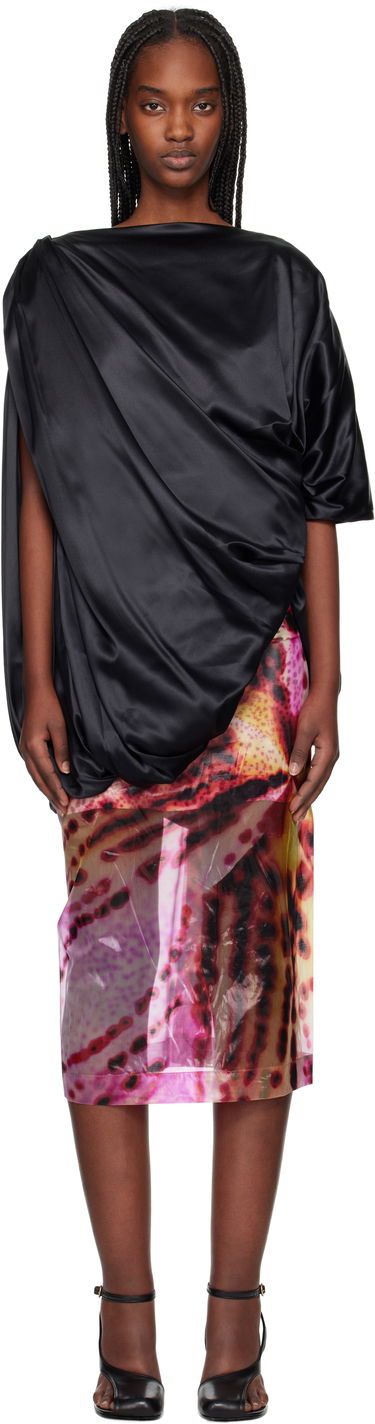 Пола Dries Van Noten Dries Van Noten Silk Draped Blouse Многоцветен | 251-010738-1032, 0