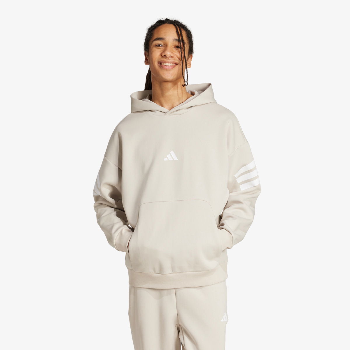 Суитчър adidas Originals Men's Fleece Hoodie Бежово | JW7099, 1