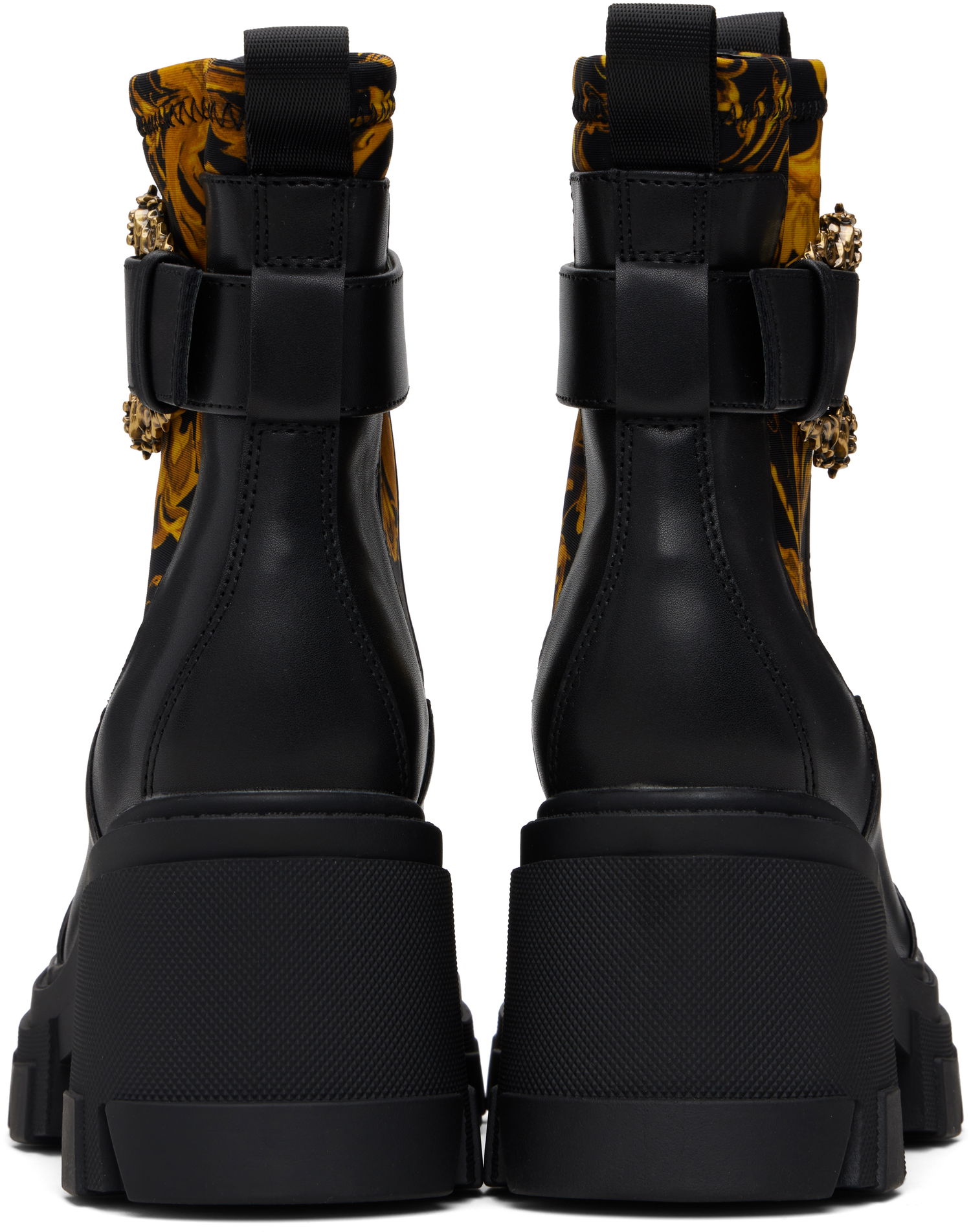 Кецове и обувки Versace Versace Jeans Couture Sophie Chain Chelsea Boots Черно | E79VA3S84_EZS867, 1