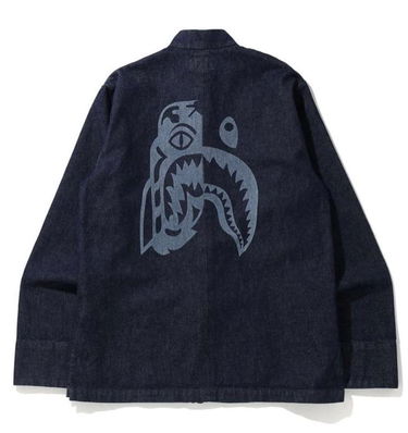 Яке BAPE Indigo Tiger Shark China Jacket Тъмно синьо | 001LJG201013X, 0