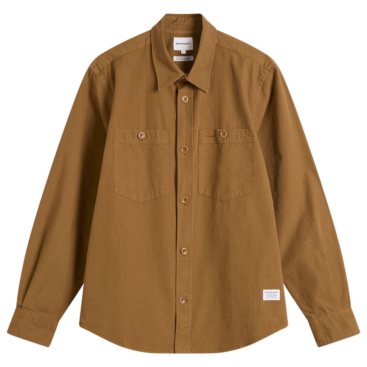 Риза NORSE PROJECTS Algot Cotton Ripstop Relaxed Shirt Кафяво | N40-0841-2066, 0