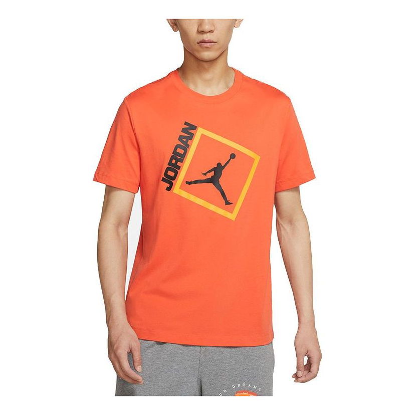 Тениска Jordan Jordan Jumpman Box Short Sleeve T-Shirt Оранжево
 | DA9901-803