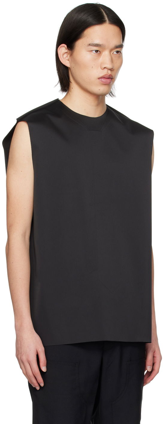 Потник We11done We11done Tie Embossed Tank Top Черно | WD-BL1-24-125-M-BK, 1
