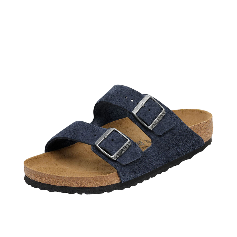 Кецове и обувки Birkenstock Arizona Suede Leather Narrow Fit Тъмно синьо | 1030895