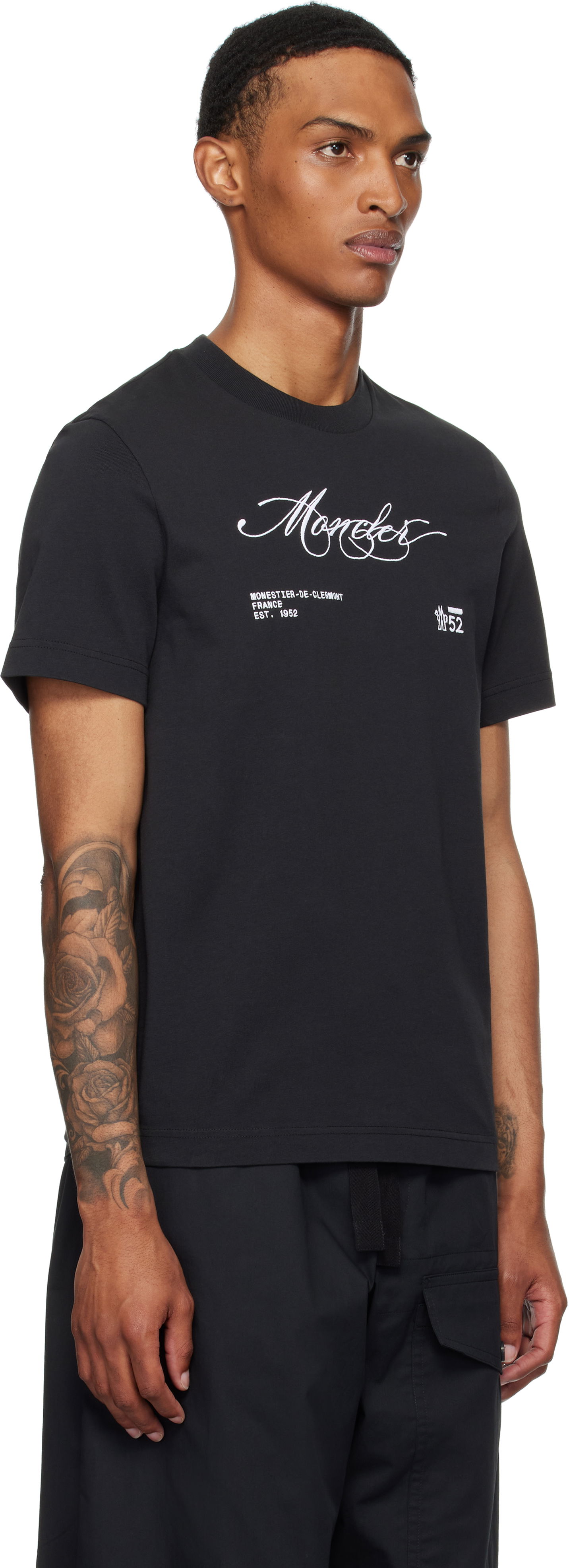 Тениска Moncler Moncler Archivio Creativo T-Shirt Черно | K20918C0001289AUG, 1