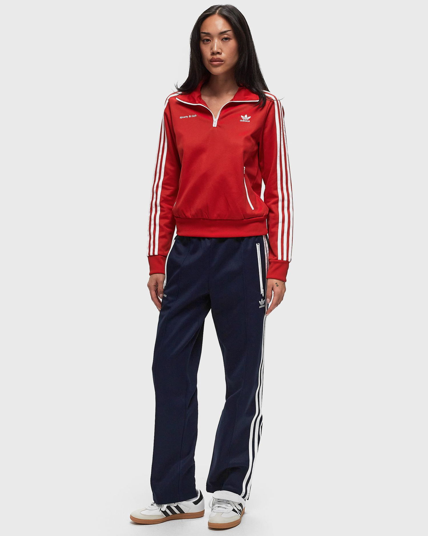 Суитчър adidas Originals Sporty&Rich x Track Top Червено | JD3766, 1