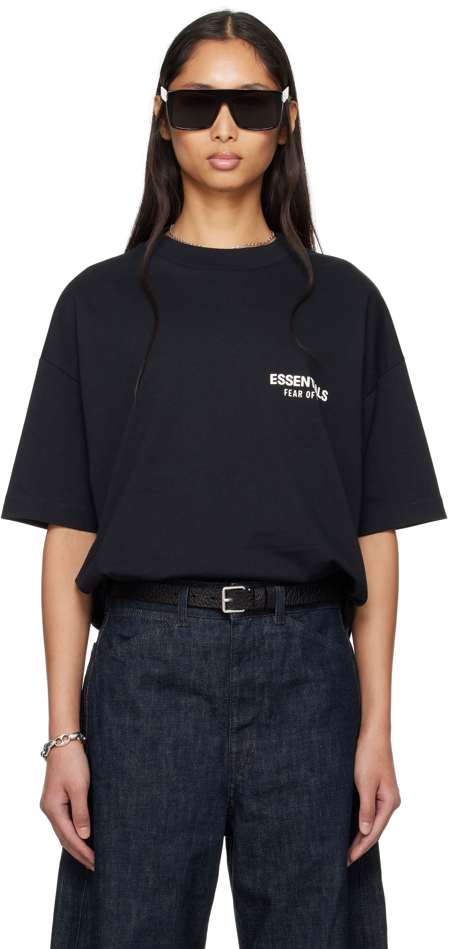 Тениска Fear of God Fear of God ESSENTIALS Classic Short Sleeve T-Shirt Черно | 125AS254190F, 0