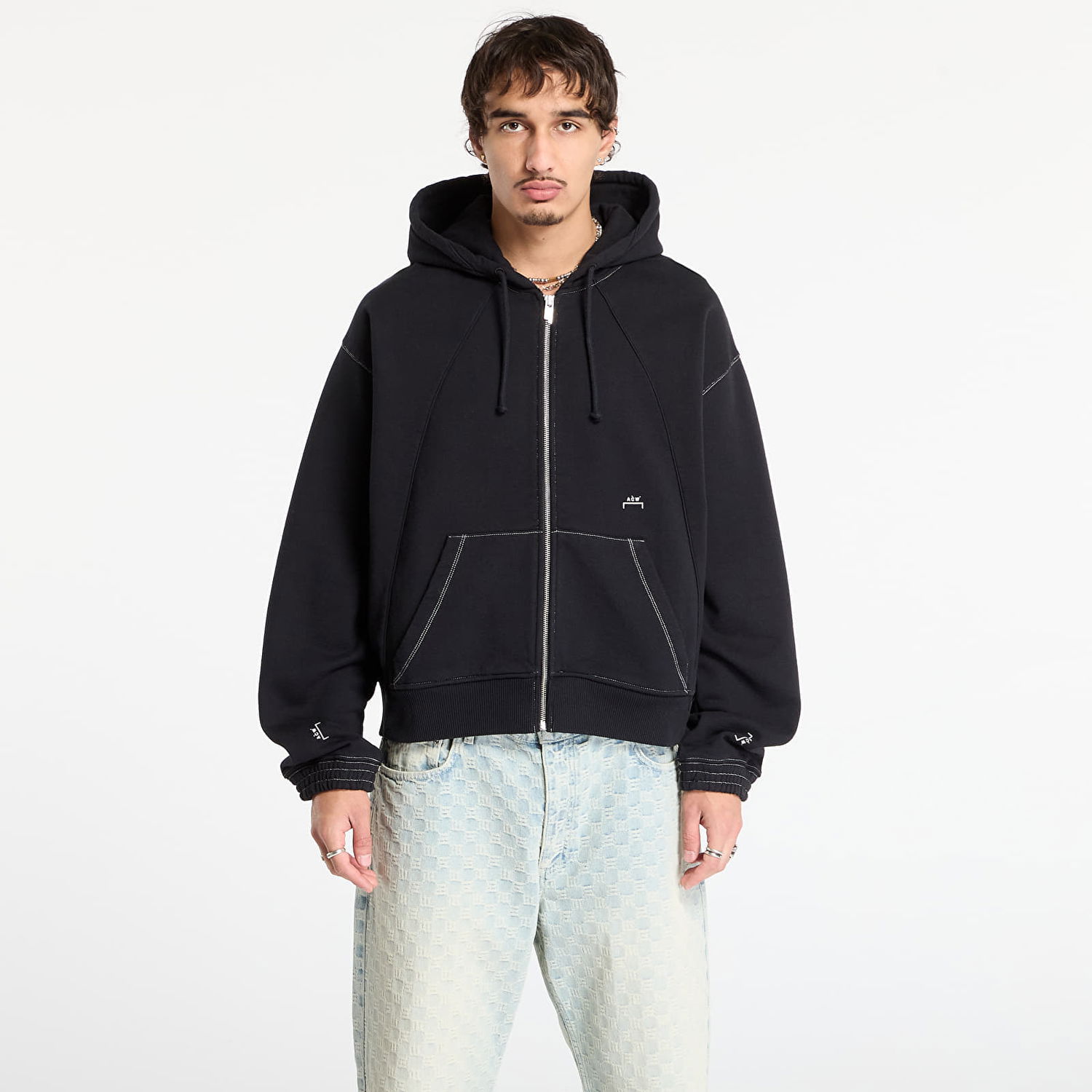Суитчър A-COLD-WALL* Millbank Zip Hoodie Черно | ACWMW232 Black, 0