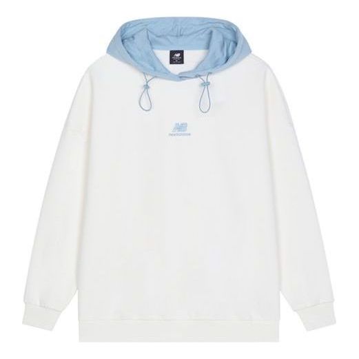 Суитчър New Balance Fleece Hoodie With Logo Бяло | AWT13346-AS9