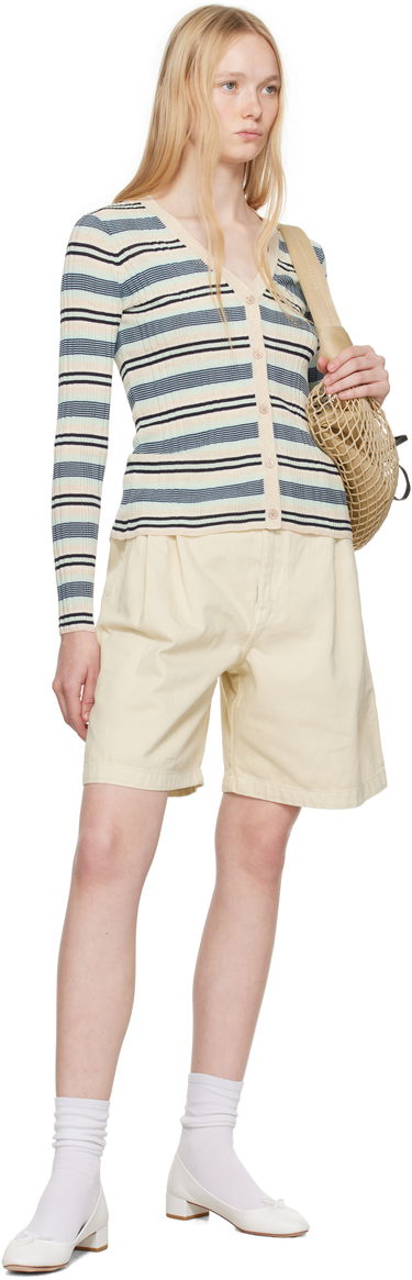 Пуловер MAISON KITSUNÉ Maison Kitsuné Fine Rib Striped Cardigan Многоцветен | OW00505KT1122, 3